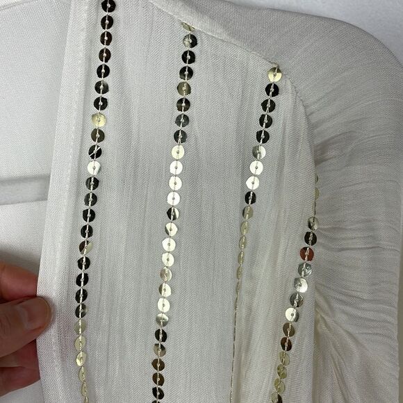 Cover kimono wrap sequined off white - Picture 11 of 11
